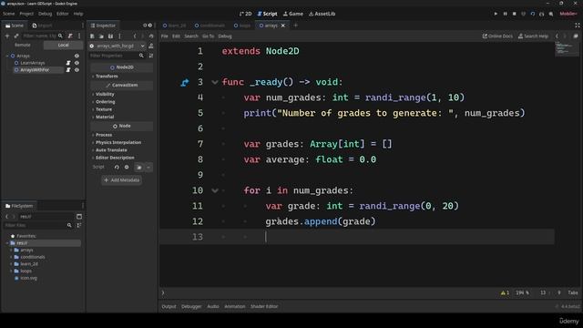 31 -Iterating Over Arrays with For смотреть онлайн