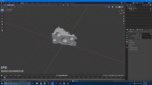 Make Cheese In Blender Using Boolean Modifiers [2.81] смотреть онлайн
