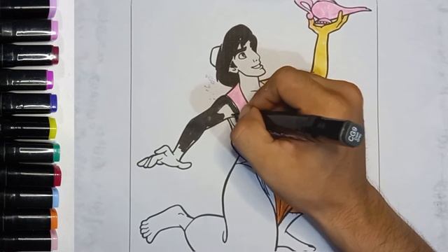 Bolalar Aladdin rasm chizish | сурет салып уйрену | сурет салу - Аладдин | draw toys смотреть онлайн