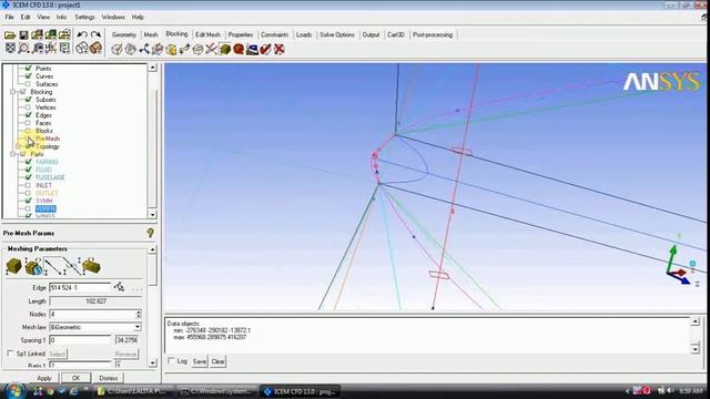 Ansys icem cfd final steps in Meshing around a conventional wingbody смотреть онлайн