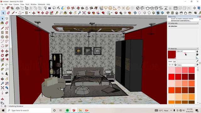 How To Apply Wallpaper In SKETCHUP#vraysketchup|2022|one Min Tips For Beginners