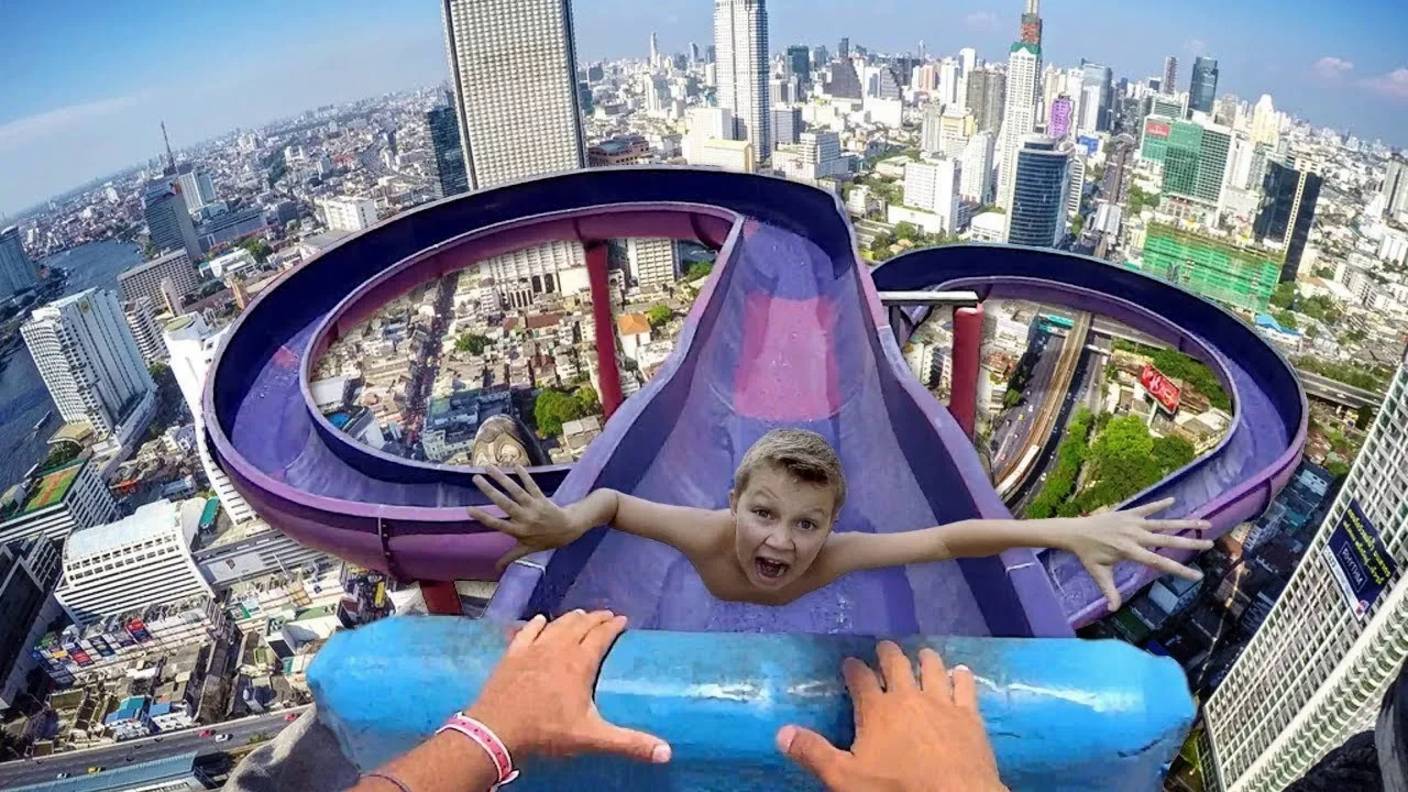 Самые крутые и экстремальные водные горки в мире! смотреть онлайн