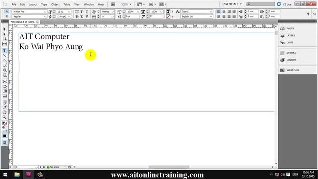 Adobe InDesign CS5 Lesson - 5 | Myanmar Lesson | ID Myanmar Lesson | Myanmar Version смотреть онлайн