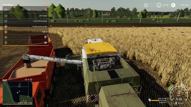 Farming simulator 19 RASSVET #47 Harvesting soybean. смотреть онлайн