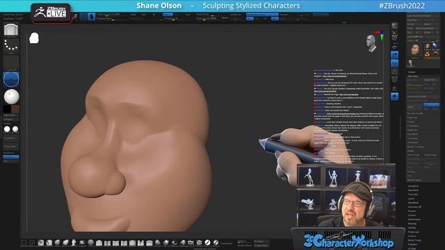 Sculpting Stylized Characters – Shane Olson – ZBrush 2022 смотреть онлайн