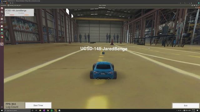 Trained AI Driving Using RBGD Camera Input - Local Host смотреть онлайн