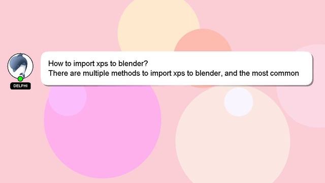 How to import xps to blender? смотреть онлайн