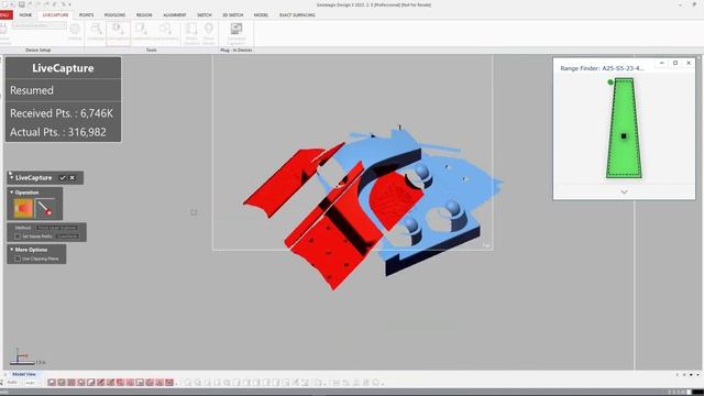 Scan into Geomagic Design X and Wrap at the same time смотреть онлайн