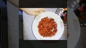 Гречка с фасолью и грибами)