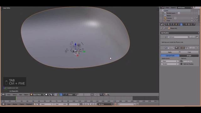 Cloth Simulator Blender Tutorial смотреть онлайн