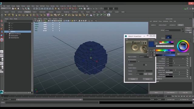 Mesh Voxelizer Maya Plugin смотреть онлайн