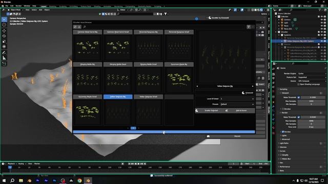 How To Add Grass In Blender 3d || Blender Grass Scatter || Add-on -Gscatter - #blendertutorial #b3d