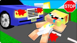 🤧 МЕНЯ СБИЛА МАШИНА в МАЙНКРАФТ! НУБИК