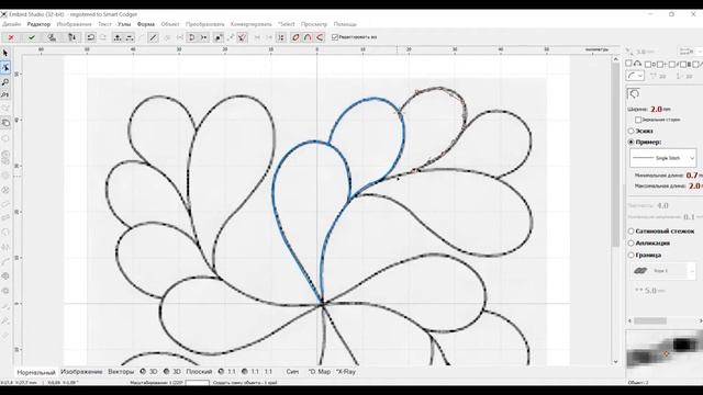 КЛУБ МВ | Урок 1. Обучение стежке и Трапунто - создаем дизайн в программах смотреть онлайн