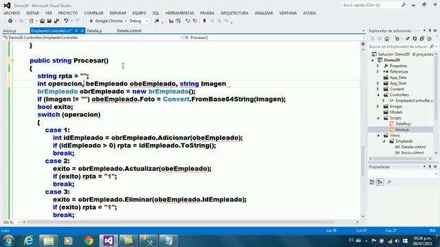 Curso MVC Editora Perú - Demo 20 - Mantenimiento de Empleados Asíncrono (Parte 2) смотреть онлайн