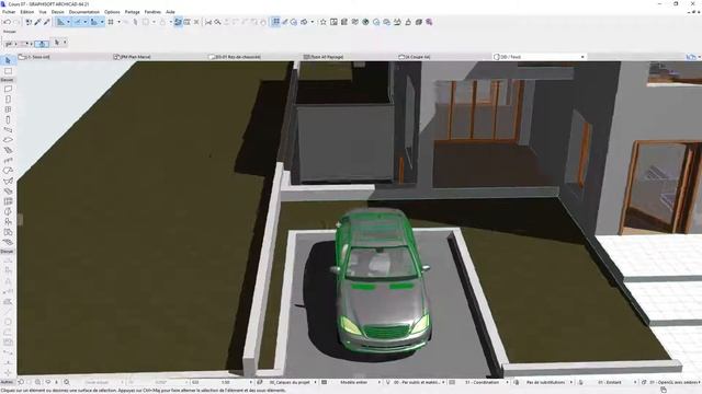 Apprendre archicad 21 français 07 ( Ajouter un sous sol et une cour anglaise ) смотреть онлайн