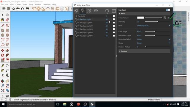 sketchup tutorials for beginners 2020 | How to use spot light in sketchup смотреть онлайн