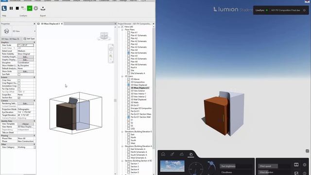 Lumion, Revit, Quick Section box, displaced view, updated view смотреть онлайн