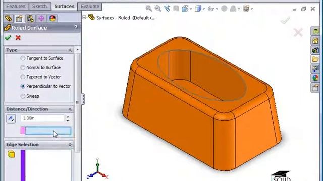 What is Ruled Surface in Solid works (Part#2) смотреть онлайн