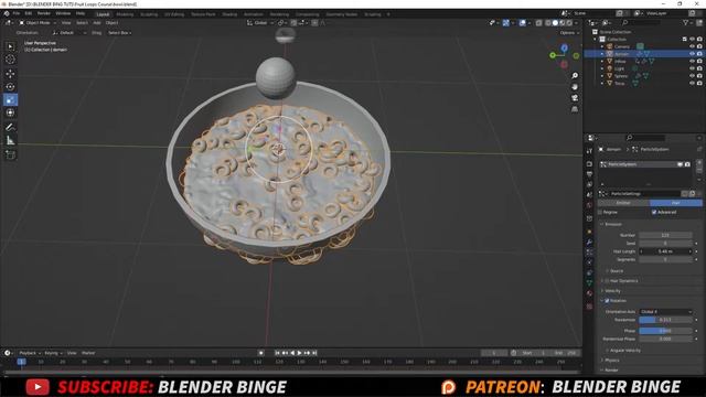 Blender 3.0 Beginner Tutorial - Particles (part 3) смотреть онлайн