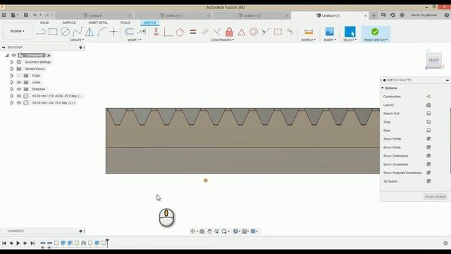 Rack and gear in Fusion 360 - plugin (outdated - see description) смотреть онлайн