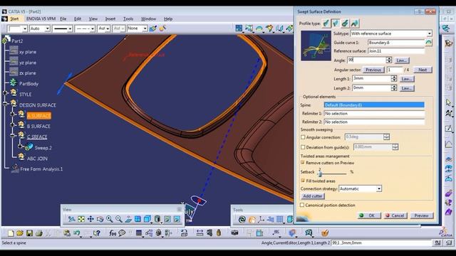 CATIA V5 PLASTIC CLOSE VOLUME CLOSE VOLUME TUTORIAL 6 смотреть онлайн