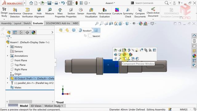 How to Model a Speed Reducer | Output Gear Shaft | SOLIDWORKS смотреть онлайн