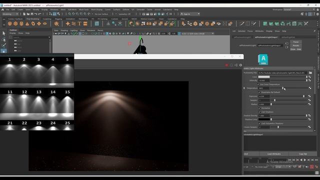 Arnold photometric light In Maya| IES Light| Arnold Render| Maya 2023 смотреть онлайн