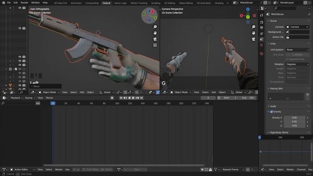Create your first FPS animation in Blender (quick Tutorial) смотреть онлайн
