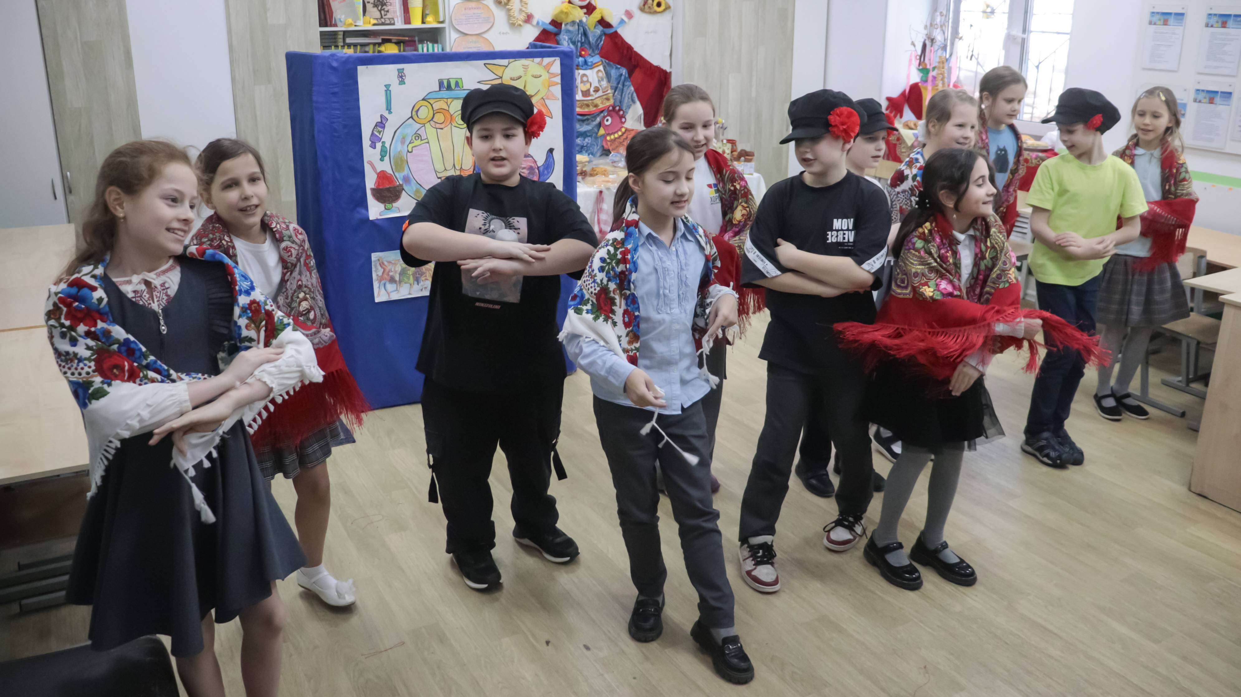 Празднование Масленицы в школе "Морозко" 2025 г. смотреть онлайн