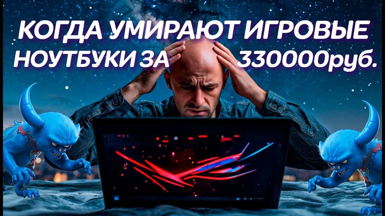Когда умирают новые игровые монстры. Asus Rog Strix G18 G814JZ за 330000руб и ремонт этого ноутбука смотреть онлайн
