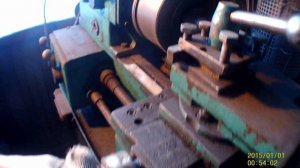 Токарный станок ТВ4 в работе