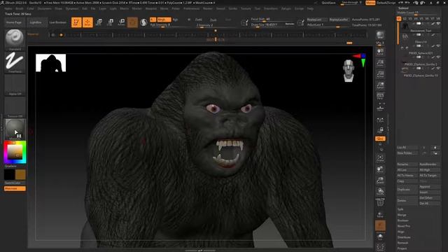 ZBRUSH - Lesson 18 - Painting 3D, Brush, Stroke, Alpha, Fur, Skin, Noise, Occlusion, Cavity Mask смотреть онлайн