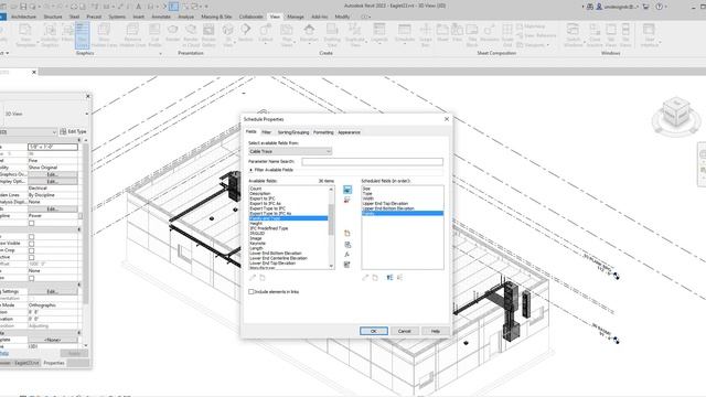 Revit 2023 MEP cable tray Schedule смотреть онлайн