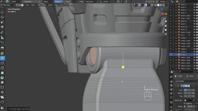Blender 3d Modeling (Timelapse) - Mecha Robot Character HardSurface - MONSTERSMECH ABX-14 смотреть онлайн