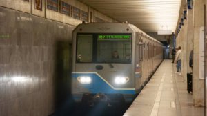 Поездка по Калининской линии на поезде Ока 81-760/761 Новокосино - Третьяковская