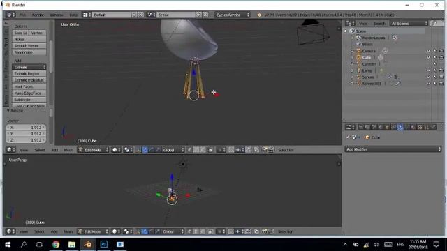 Blender Architecture : modern chair designing смотреть онлайн