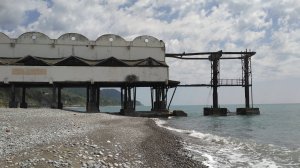 Сочи. Пляж курорта Якорная Щель.