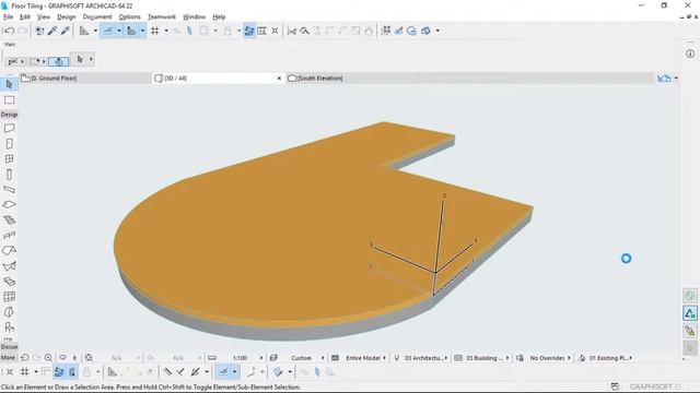 Floor Tiles generated on Archicad slab смотреть онлайн