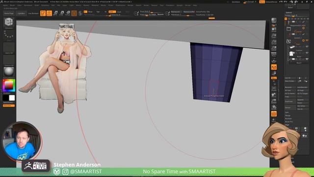 No Spare Time with SMAARTIST – Stephen Anderson – ZBrush 2022 смотреть онлайн