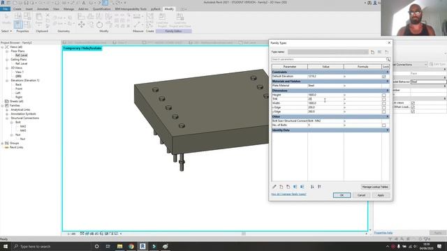 Revit - Create a Bolted Connection Plate смотреть онлайн