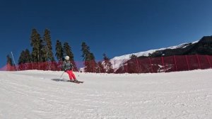 Архыз 2025. Спуск на горных лыжах.