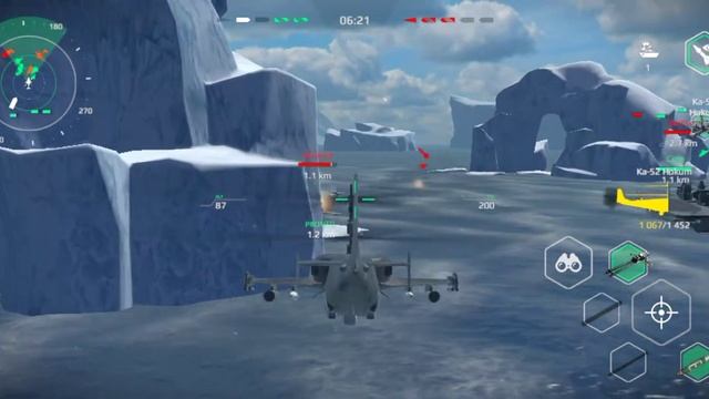 Modern Warships: Gameplay com O Helicóptero KA-52 Alligator смотреть онлайн