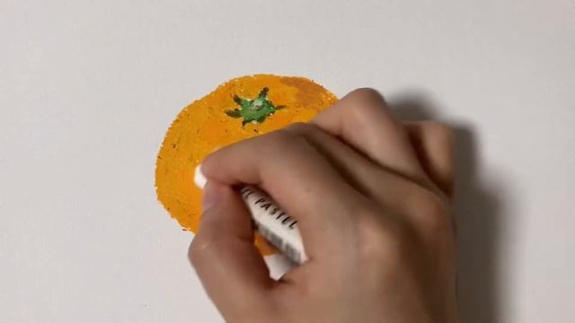 🍊귤 mandarin (Oil pastel drawing)🍊 смотреть онлайн