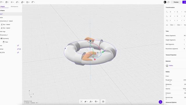 Relaxing 3D illustration process in Vectary | 3D icon tutorial with Augmented Reality preview смотреть онлайн
