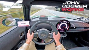 2025 MINI JCW 0-100 100-200 КМ/Ч МАКСИМАЛЬНАЯ СКОРОСТЬ и ЗВУК на АВТОБАНЕ AutoTopNL