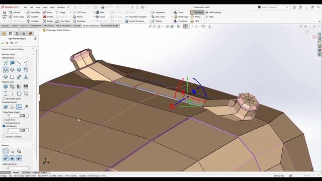 Modeling Volkswagen Sedric - Power Surfacing | SOLIDWORKS смотреть онлайн