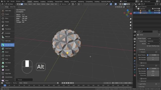 Blender Tutorial - How to rotate faces individually смотреть онлайн