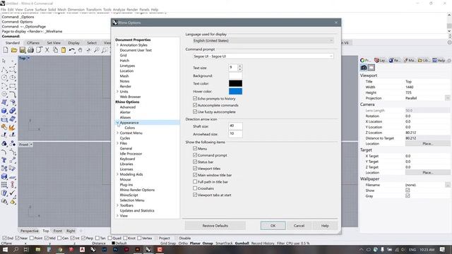 Intro to Rhino Interface and Settings смотреть онлайн