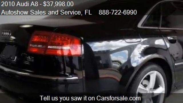 2010 Audi A8 L 4.2 - for sale in Plantation, FL 33317 смотреть онлайн